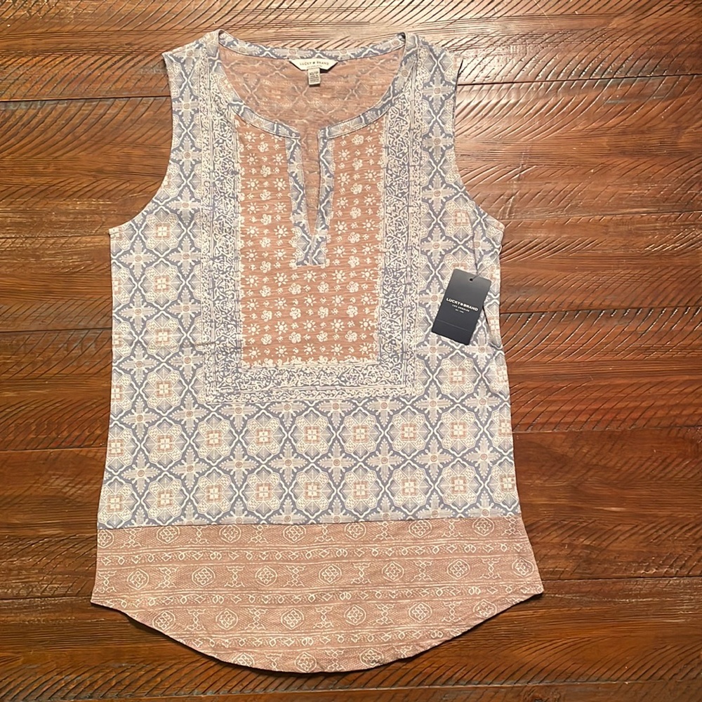 Lucky Brand sleeveless tunic top sz xs